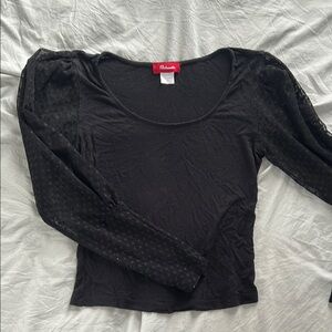 Black Long Sleeve Top